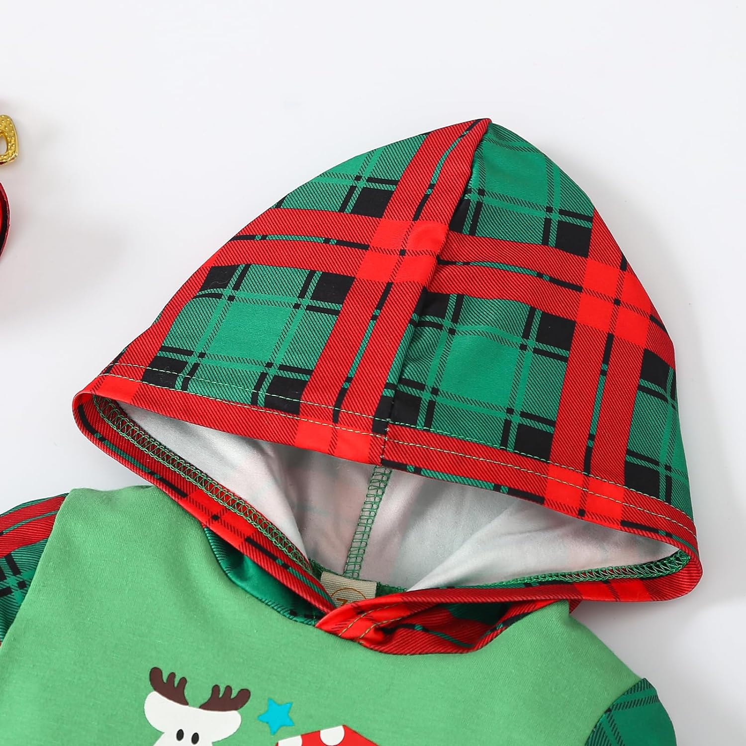 Noubeau My First Christmas Baby Girl Boy Outfit Car Truck Long Sleeve Pocket Hooded Romper Jumpsuit Xmas One Piece Clothes - Image 4